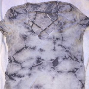Marble Cross String Top